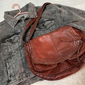 Lucky Brand Rich Brown Leather Bag